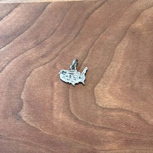 USA Sterling Silver Charm